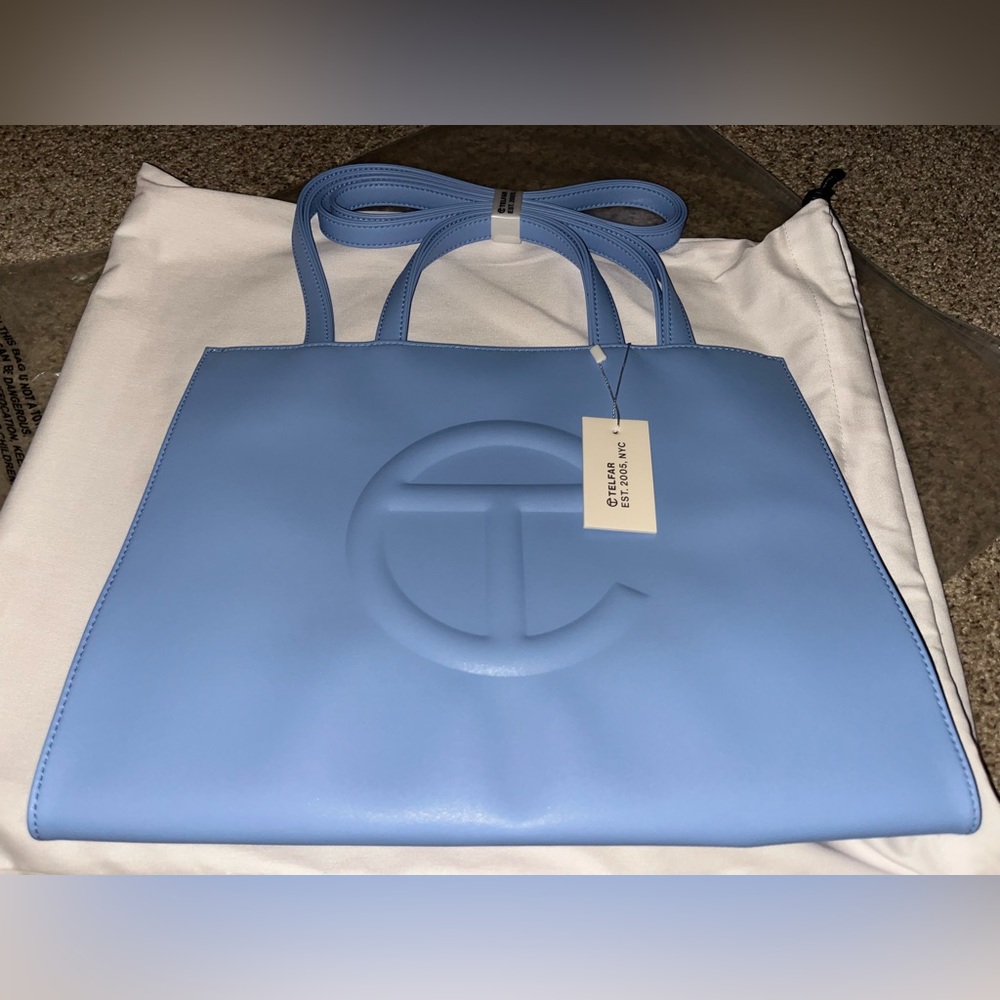 *AUTHENTIC* Medium Shopping Bag - Cerulean (color)
